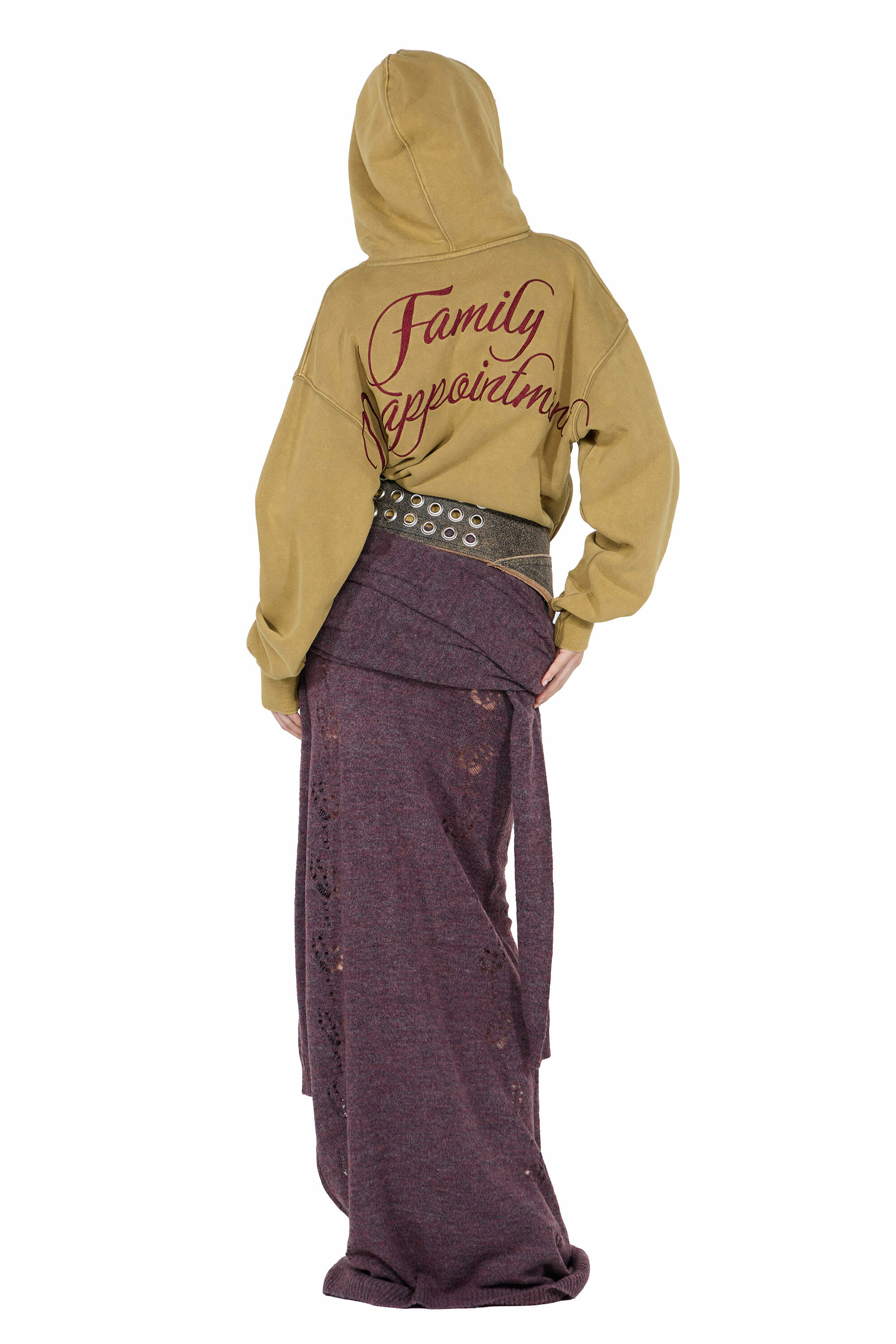 SCULPTOR - Bad Seed Washed Hoodie Zip-Up (Khaki Brown)