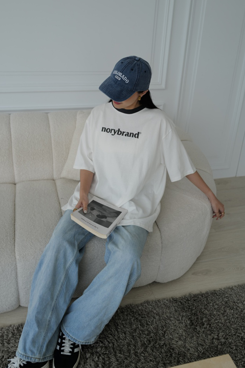 滾邊領磨毛短袖T*5色