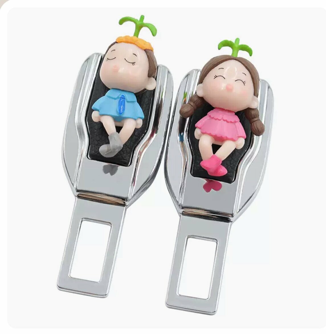 Hot style [1 pair set] car safety strap holder (Xiaocao couple)
