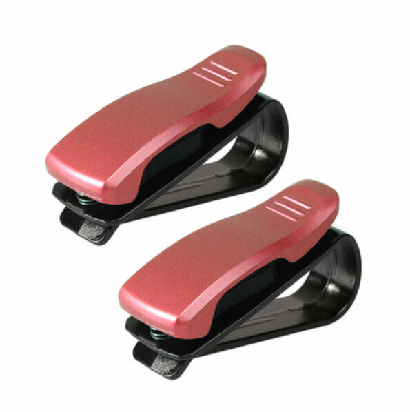 Hot style (2 pieces) car glasses holder (red)