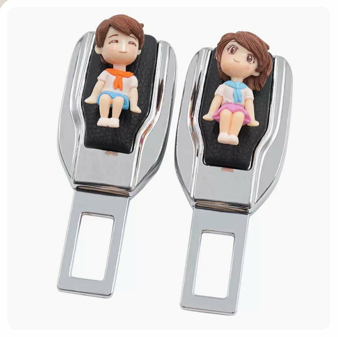 Hot Style [1 Pair Pack] Car Safety Strap Fixer (School Uniform Couple)