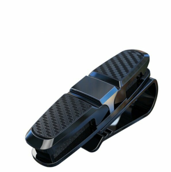 Popular model (1 piece) car glasses storage clip (upgraded carbon fiber - gray)