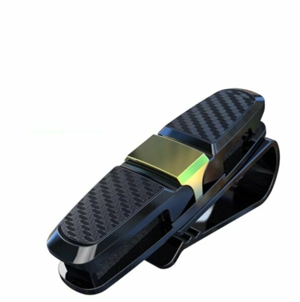 Hot style (1 piece) car glasses storage clip (upgraded carbon fiber-gold)