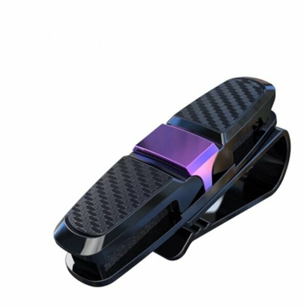 Popular model (1 piece) car glasses storage clip (upgraded carbon fiber-rose red)