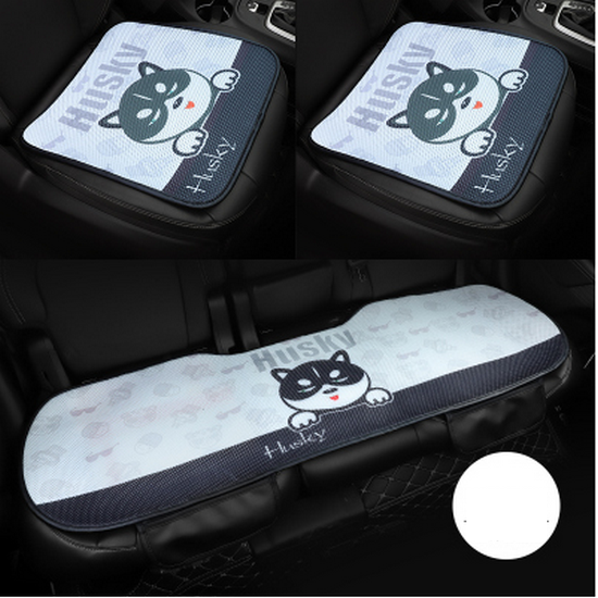 Popular model [3-piece combination pack] Cartoon car seat cushion breathable ice silk cushion [please contact customer service to confirm the delivery style after placing the order]