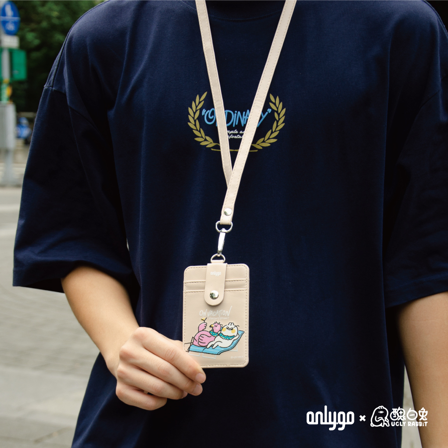 Onlygo x Uglyrabbit IDカードホルダー（フラミンゴ）