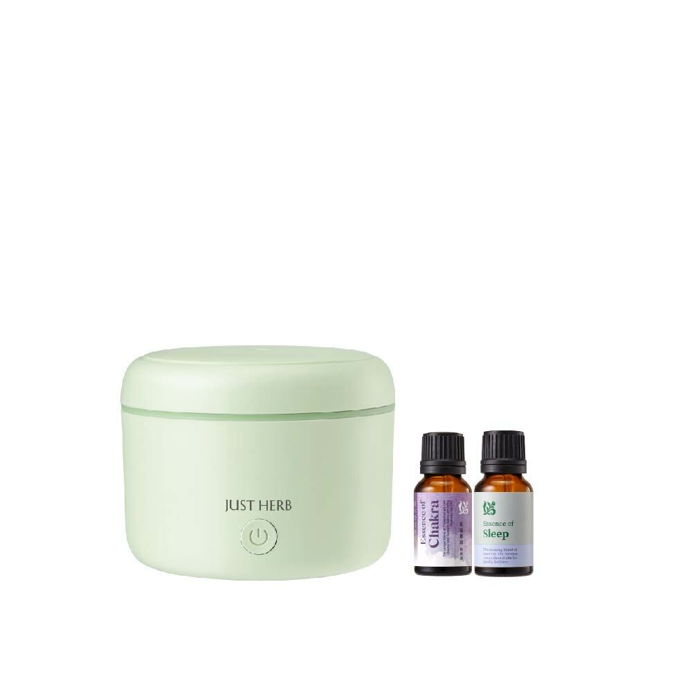 幸福寶盒香氛水氧機-嫩芽綠 附15ML精油 氣場+舒眠