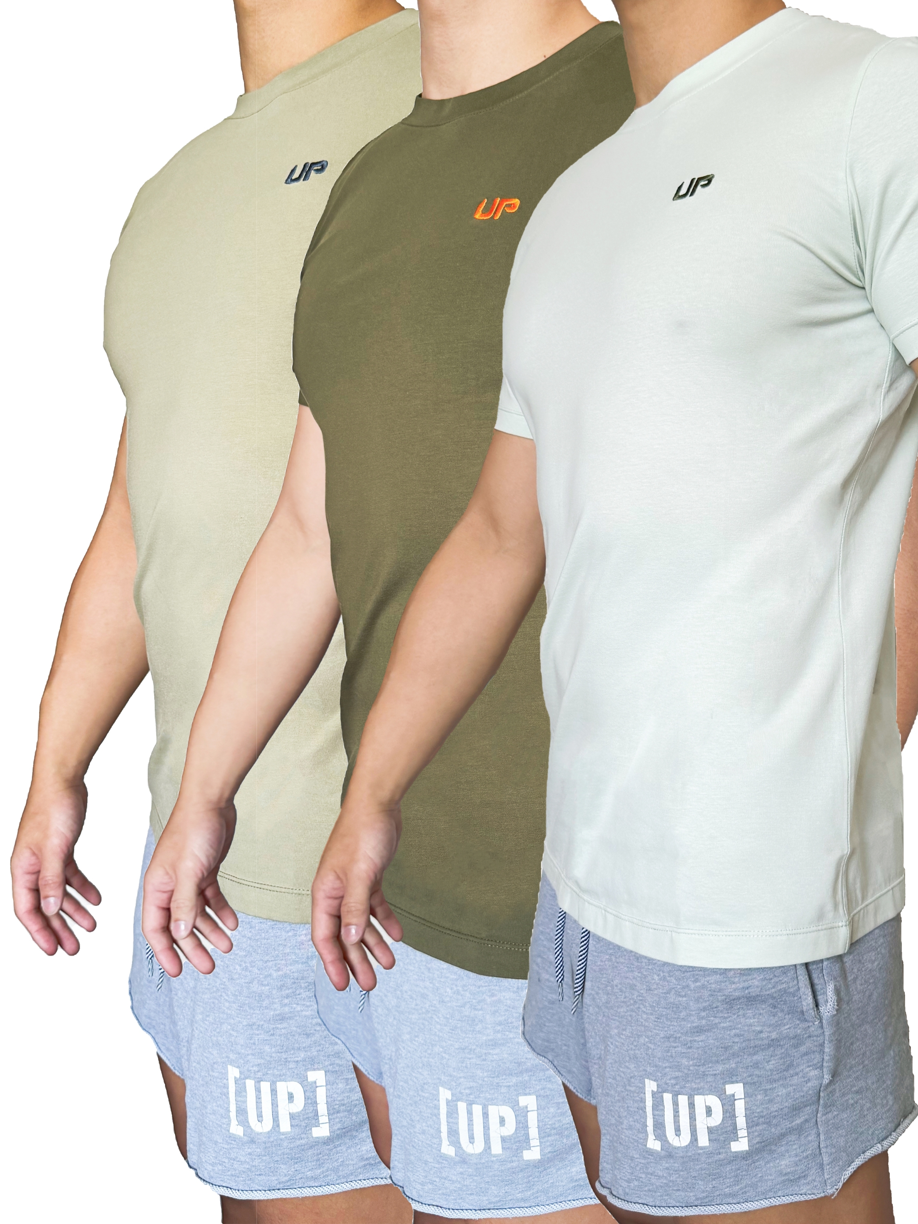 Comfort T恤 3件超值套裝 - 薄荷綠/鼠尾草綠/橄欖綠