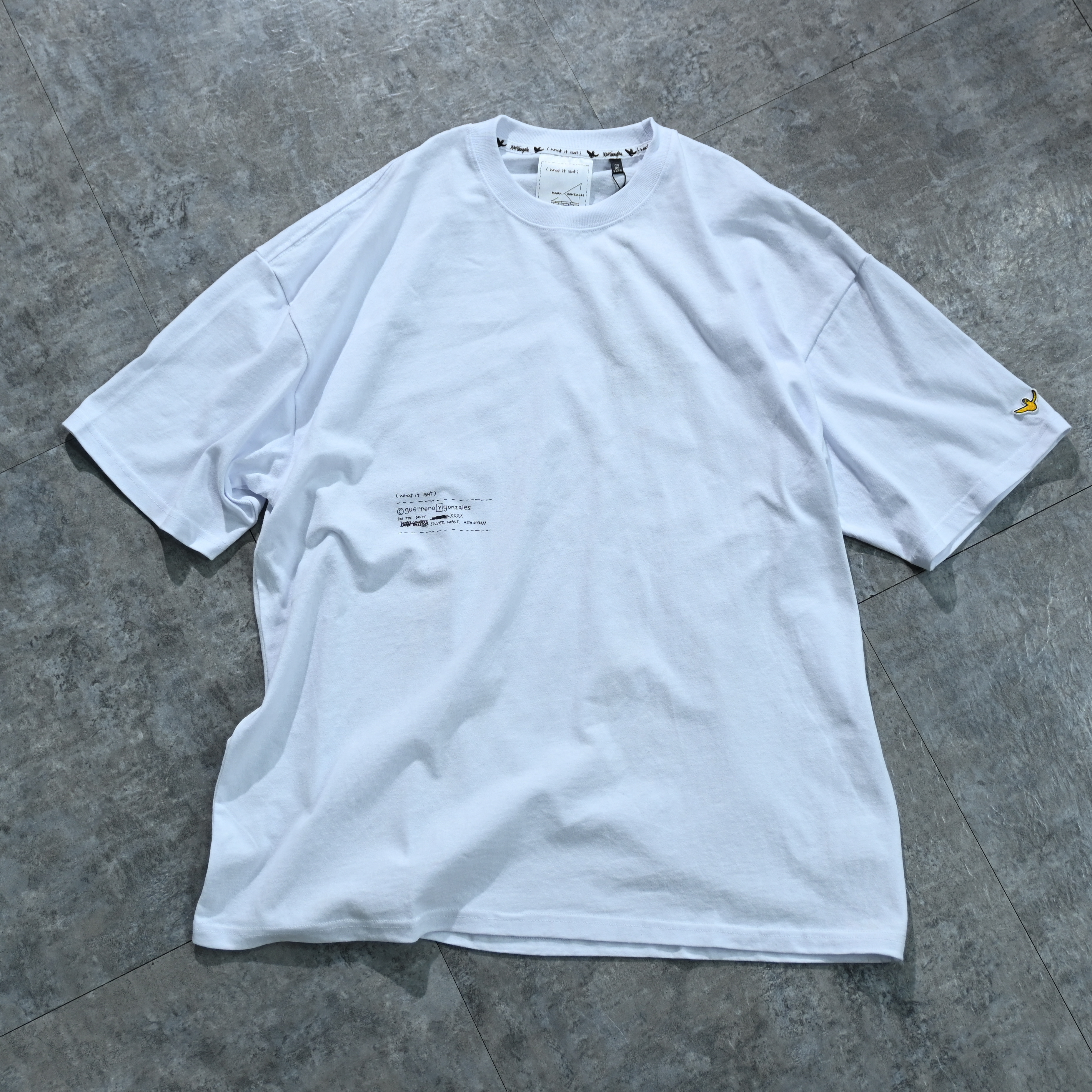 (What it isNt) ART BY MARK GONZALES x Stylexx 10th anniversary "Mid Letter" Logo Tee