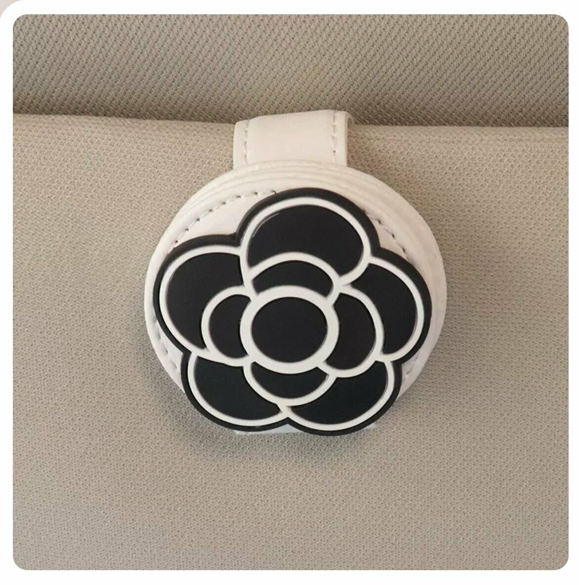 Popular car sunglasses holder glasses clip (white)