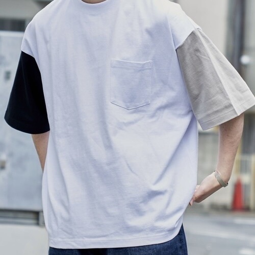 日本 FREAK'S STORE Heavyweight 限量版 重磅 9 盎司 大廓形圓領口袋T 恤 大廓形T恤 重磅T T-shirt