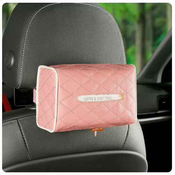 Popular car tissue box (pink)