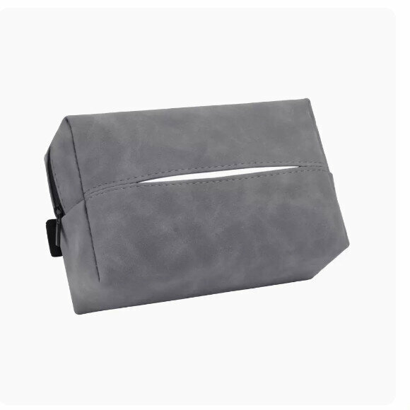 Popular car tissue box (suede tissue bag (grey))