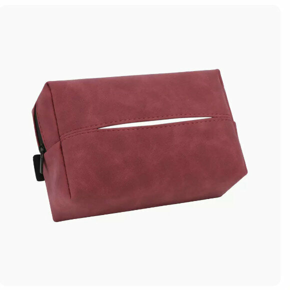 Popular car tissue box (suede tissue bag (volcanic red))