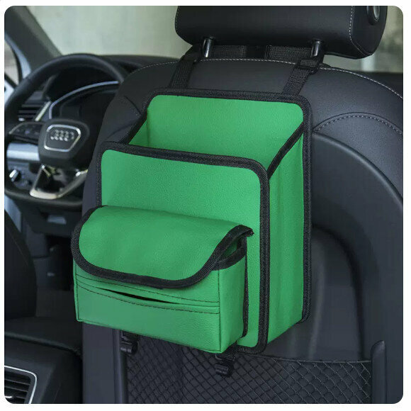 Popular car storage bag tissue box (H8170 square bucket E (fresh and energetic: green))