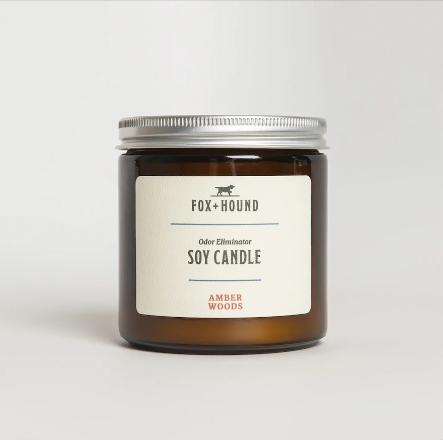 美國Fox+Hound｜香氛除臭大豆蠟燭 - 琥珀木香