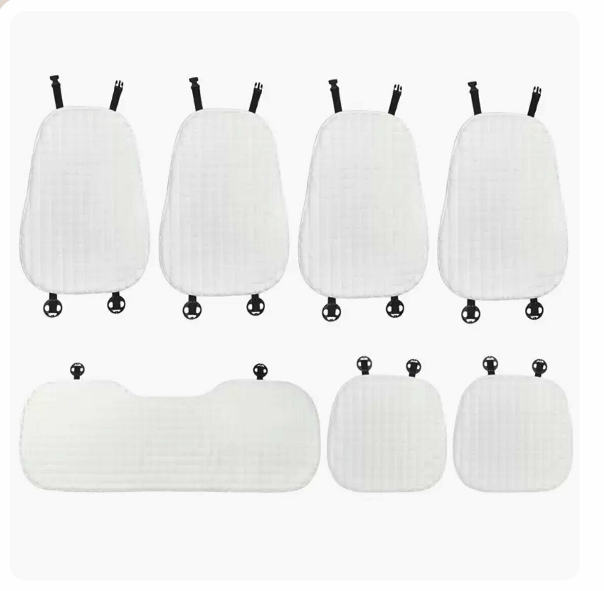 Popular [7-piece set] car plush puff seat cushion set