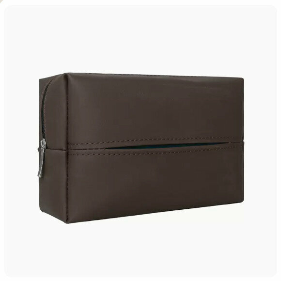 Popular car armrest box tissue box (brown)