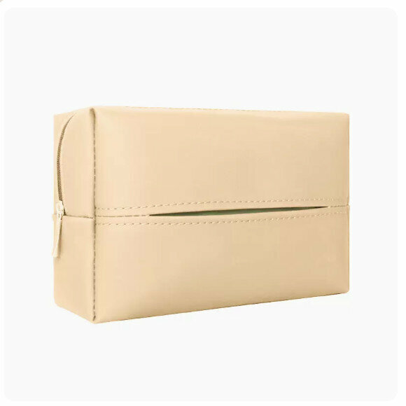 Popular car armrest box tissue box (beige)