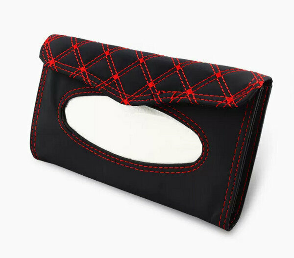 Popular creative car tissue box-black red line model-hanging model