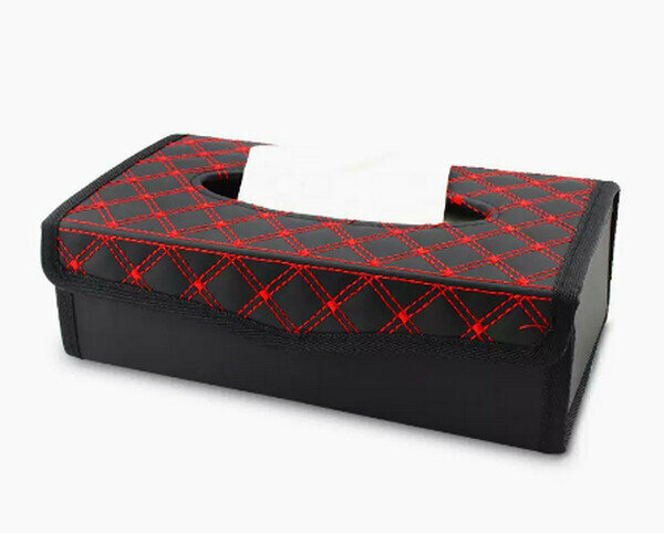 Popular car tissue box-black red line model-folding model