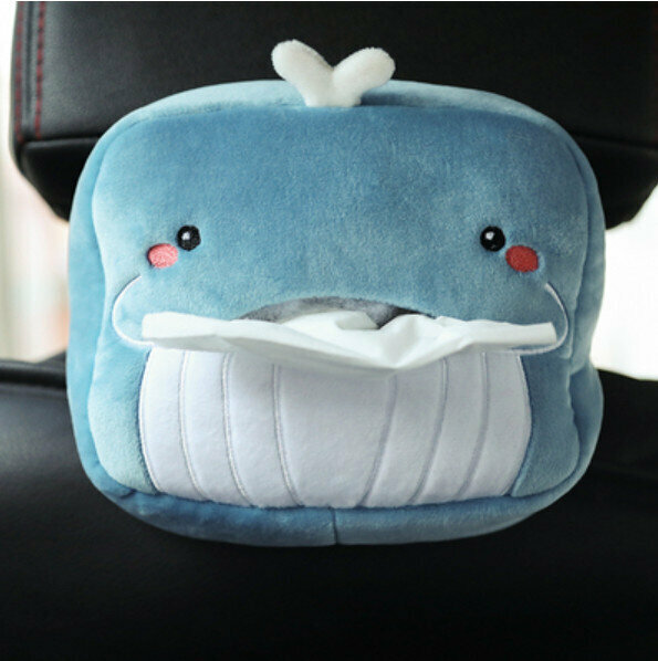 Popular Car Cartoon Tissue Box (Blue Whale)