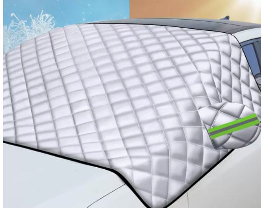 Hot push car snow cover, front windshield anti-frost cover, thickened car cover cloth (thick three-window cover sedan)
