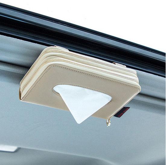 Popular car sun visor tissue box [please contact customer service after placing an order to confirm the delivery style and color]