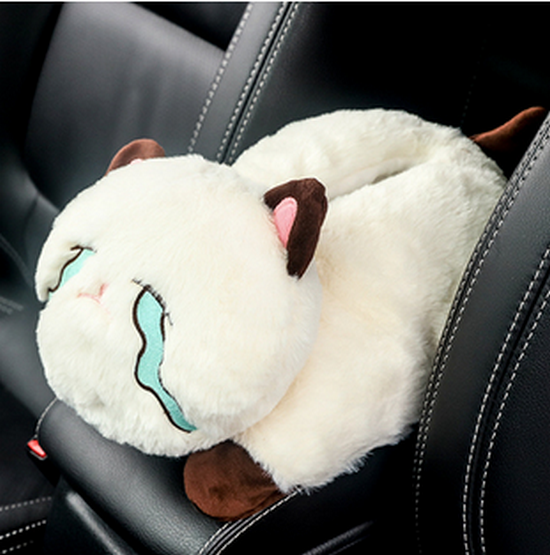 Popular model [2-piece combination pack] car armrest box tissue box pull-out tissue box (emoticon tissue box + 1 pack of tissue) [please contact customer service to confirm the delivery style after placing the order]