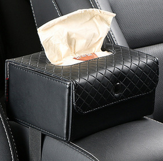 Hot Recommended Car Armrest Box Tissue Box with Heightened Straps [Please contact customer service to confirm the delivery color after placing the order]