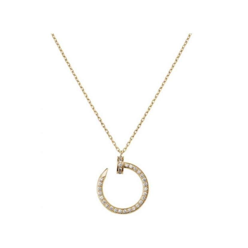 CARTIER 卡地亞 Juste un Clou 系列 滿鑽 18k金 項鍊 女款