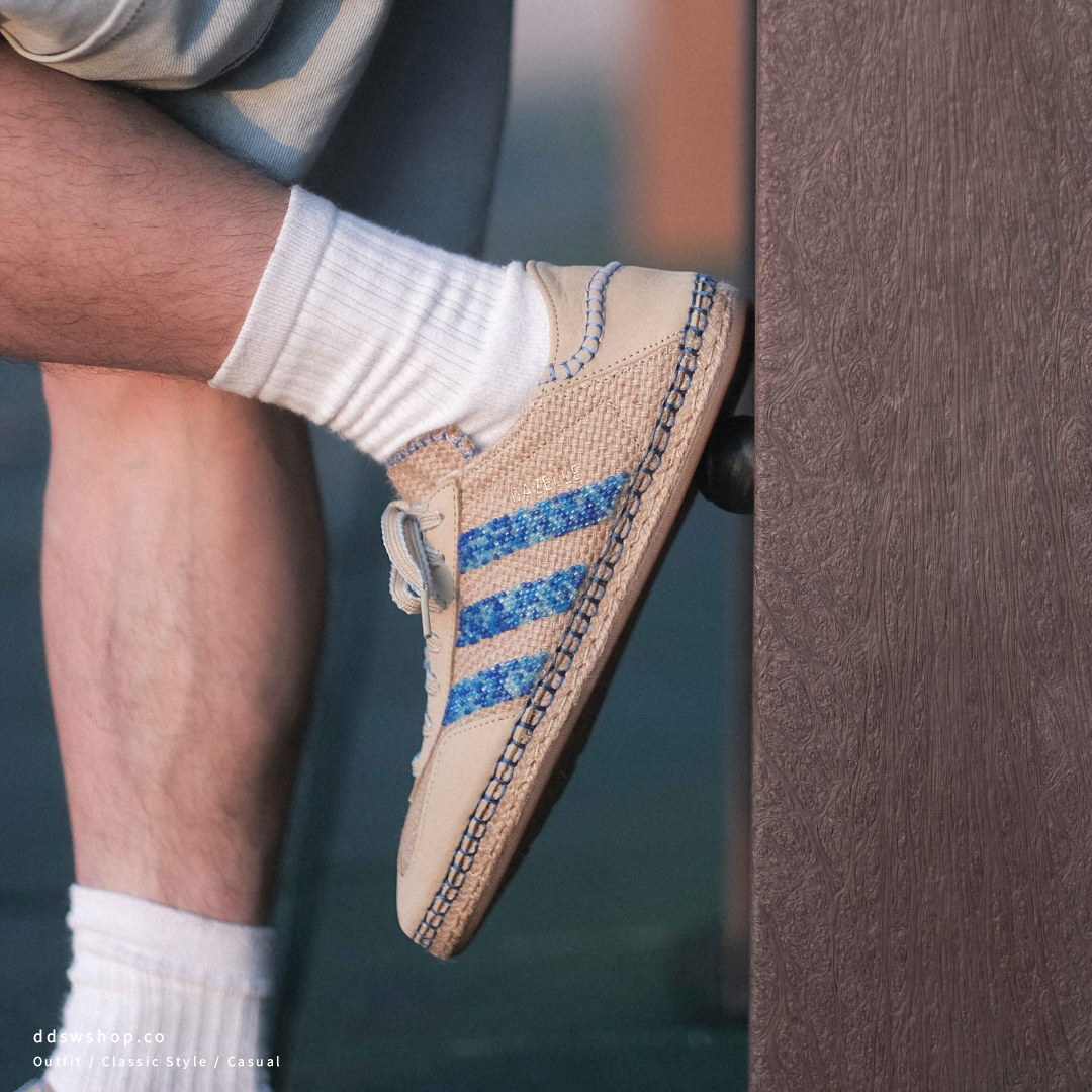 "代購" ADIDAS GAZELLE X CLOT BY EDISON CHEN 草鞋 沙色 藍色 IH3641