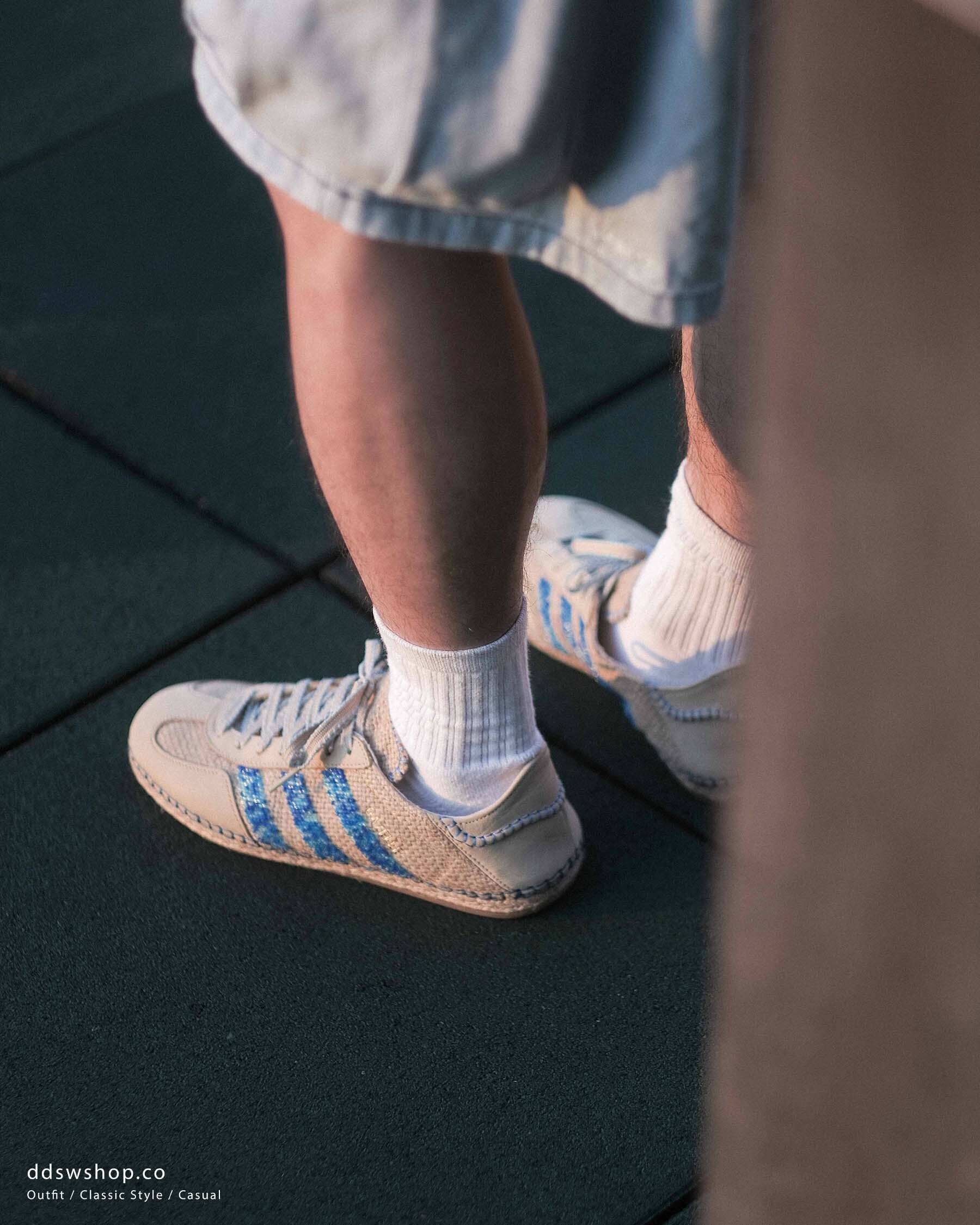 "代購" ADIDAS GAZELLE X CLOT BY EDISON CHEN 草鞋 沙色 藍色 IH3641