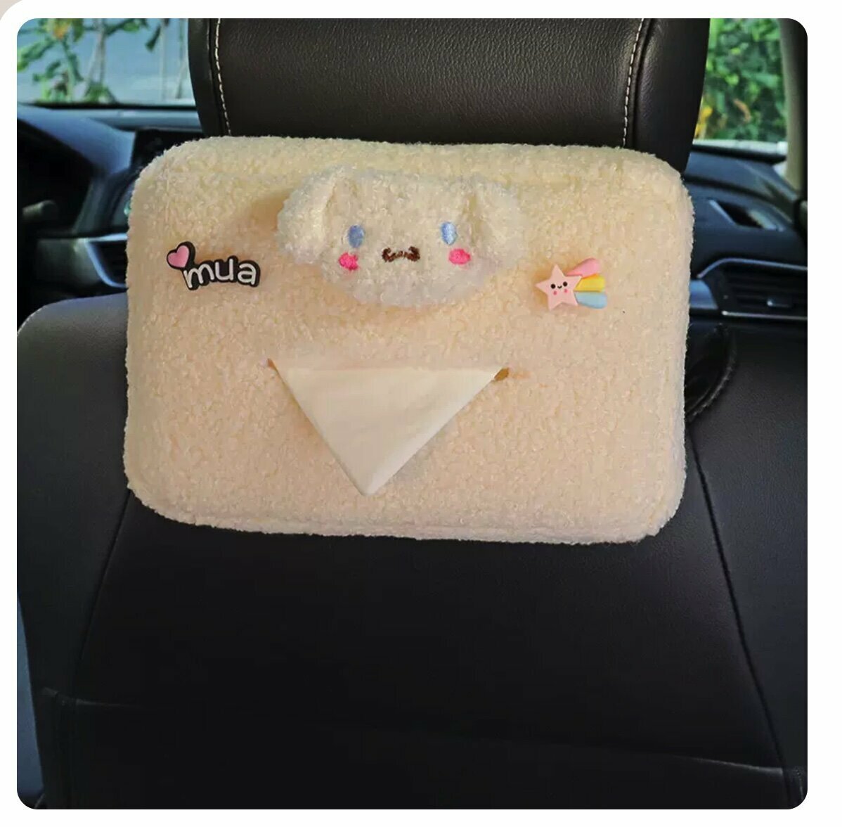 Hot trolley seat back hanging paper towel dispenser (little white dog)