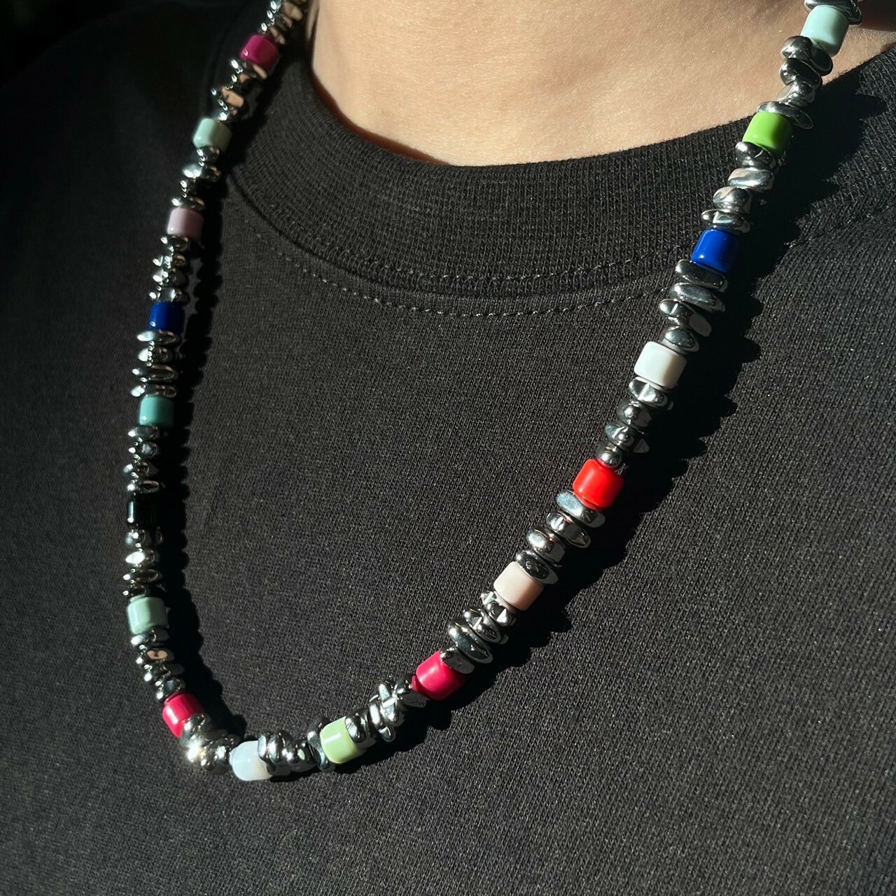 【SS 現貨】Y2K彩色石頭項鍊