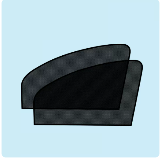 Popular 2-piece front side window car sunshade sun protection and heat insulation magnetic windshield baffle (5D carbon yarn)
