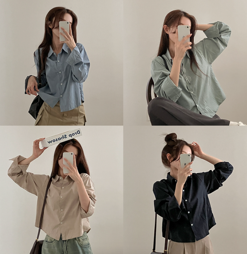 早秋預訂｜經典日常CROP襯衫
