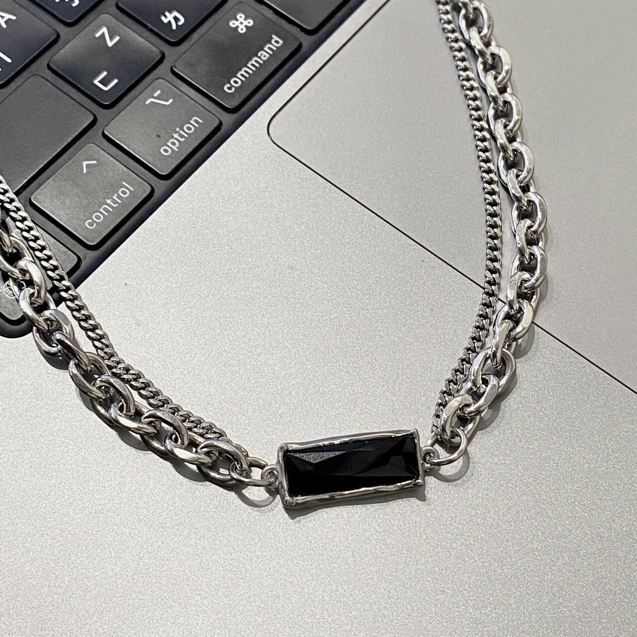 【SS 現貨】黑曜石古巴鍊