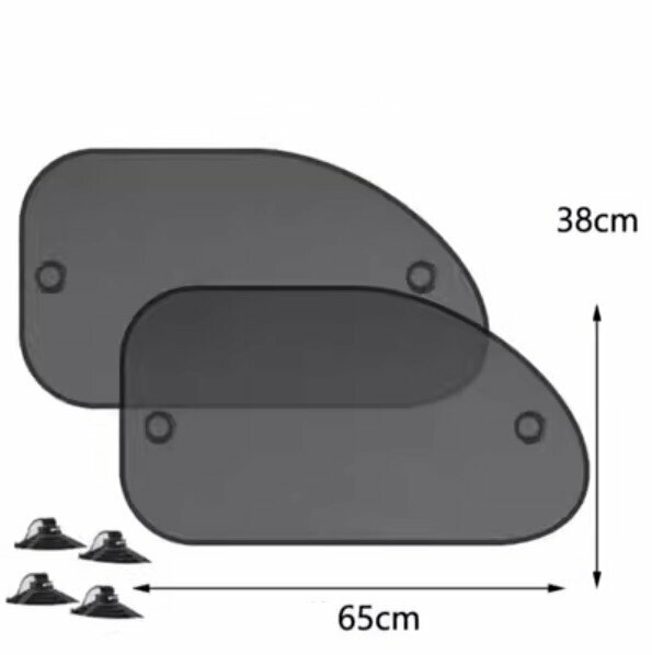 Hot style (2 pieces) car mesh sunshade and sunscreen curtains (a pair of front diagonal shields)