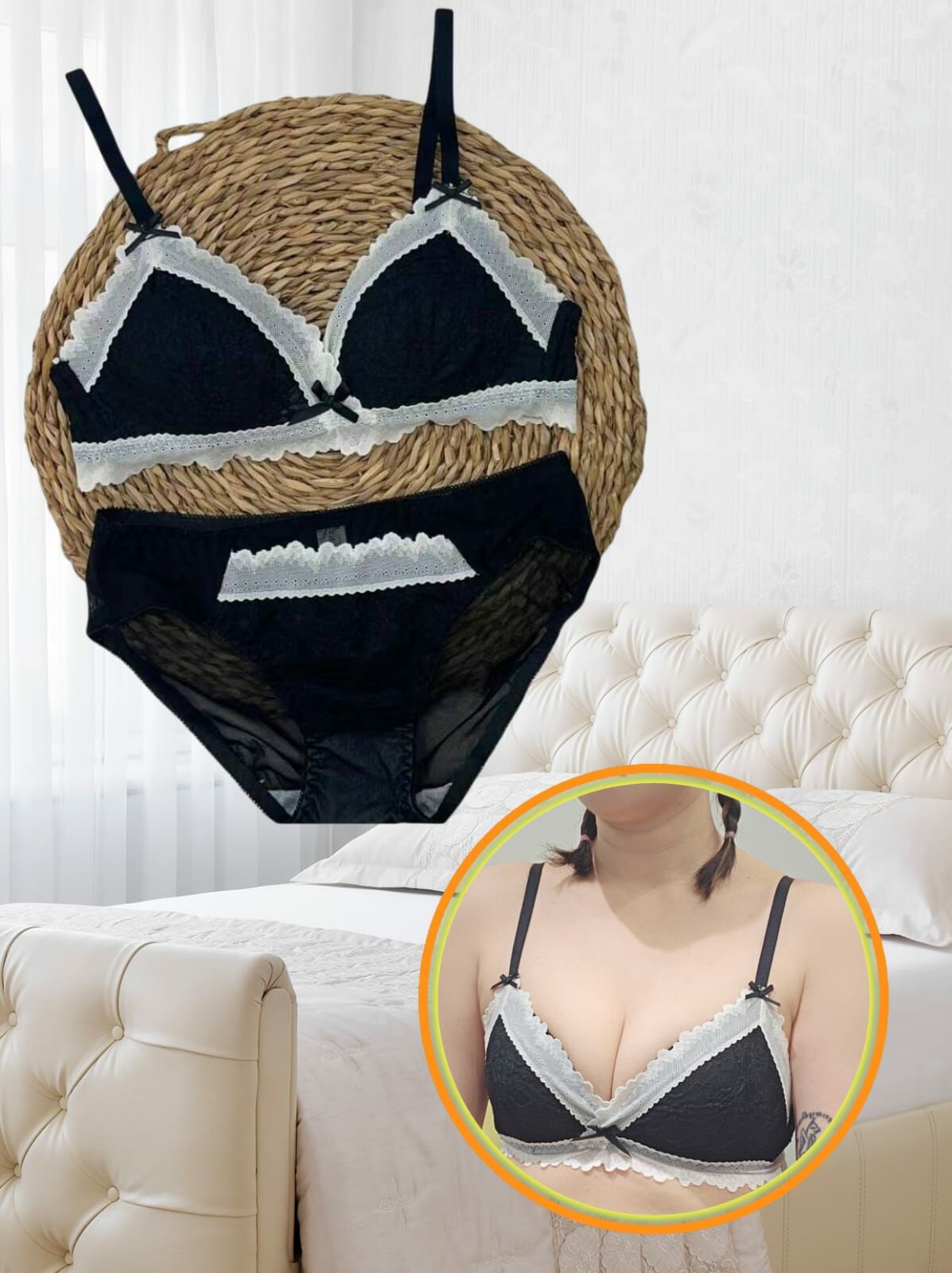 現貨清貨 🇰🇷 拼色LACE BAR (K9 F327)【清貨貨品不設退換】