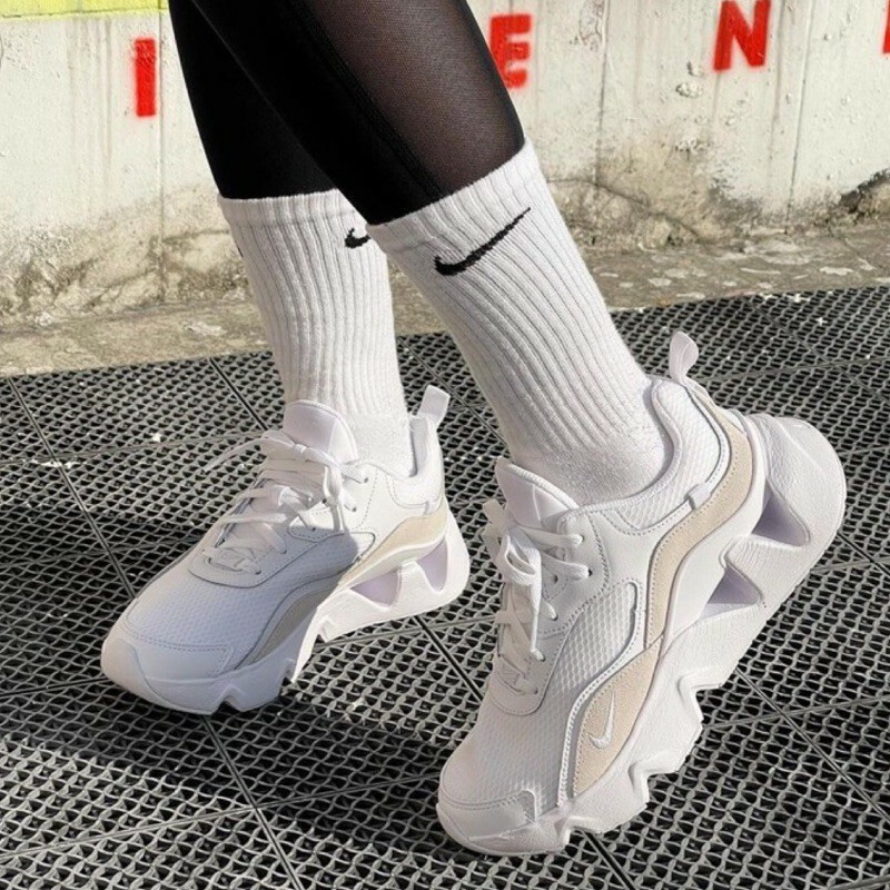 【Luxury】限量搶購 NIKE RYZ 365 CU4874-100 二代厚底鋸齒 網面 增高 復古老爹鞋 球鞋 孫芸芸同款