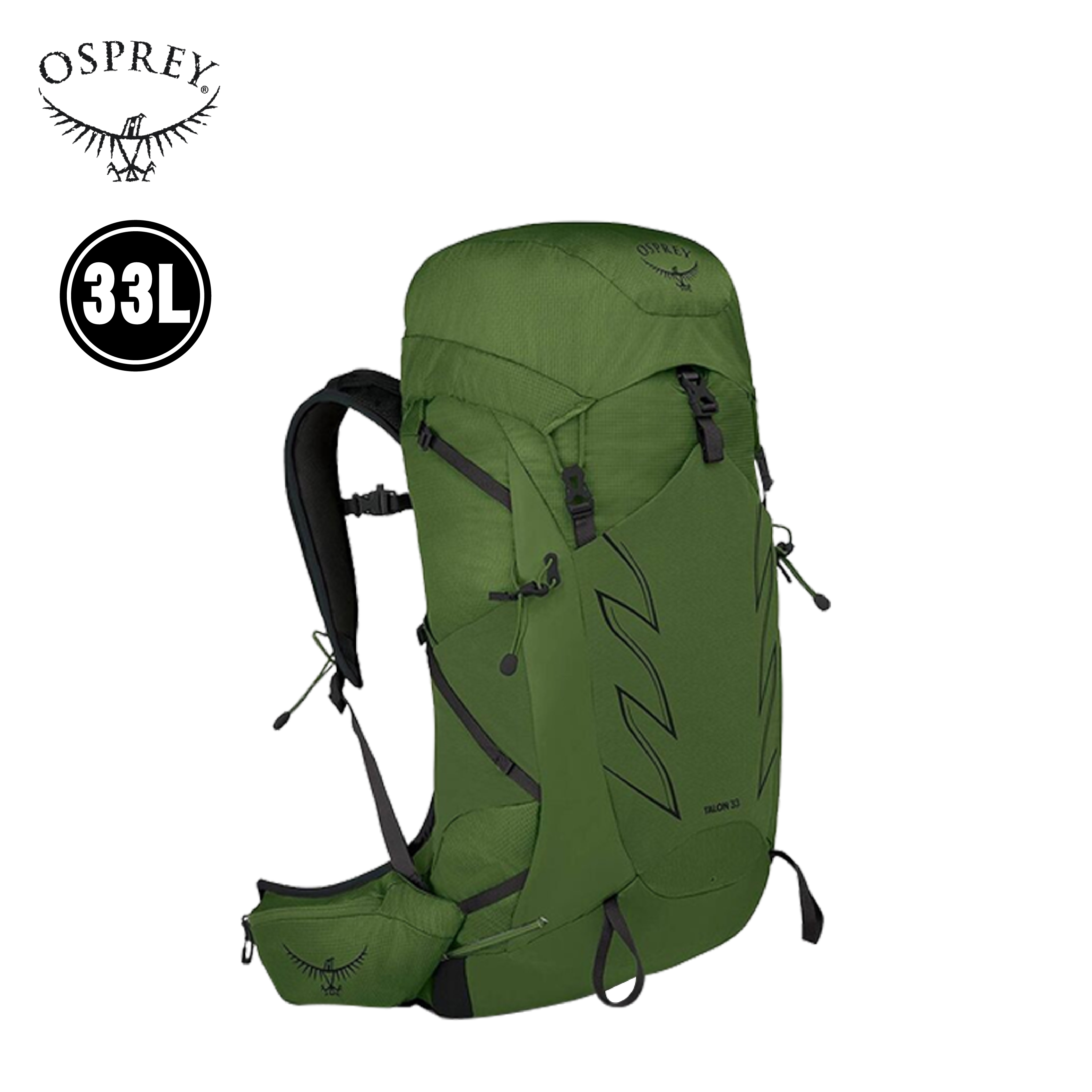 Osprey 美國 Talon 33L (腰帶綠色/黑色) 72OS005811