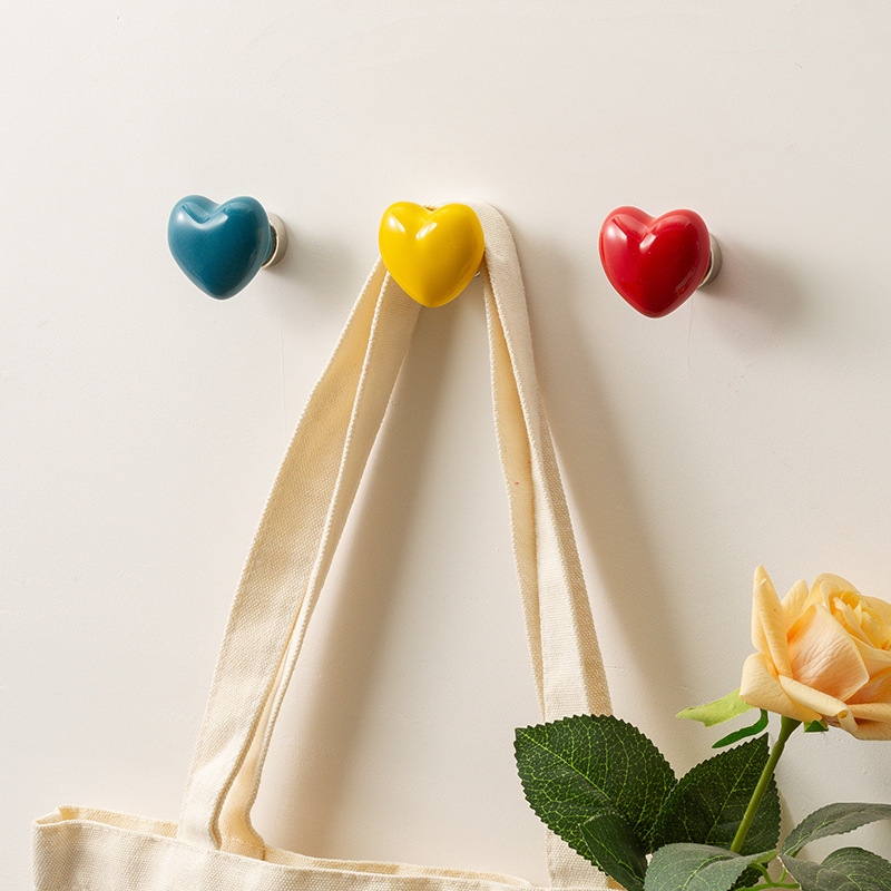 愛心磁吸掛勾∣北歐系列 黃色∣FOHO