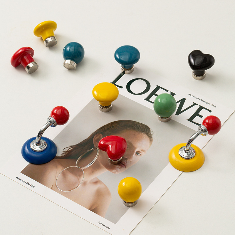 愛心磁吸掛勾∣北歐系列 黑色∣FOHO