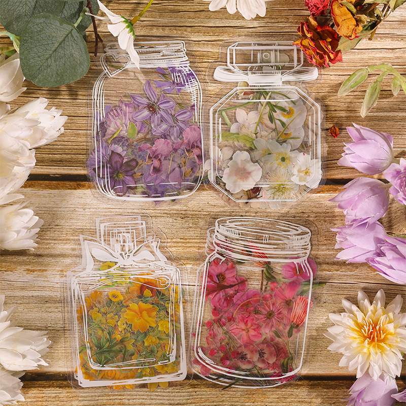 Transparent Floral Sticker Pack