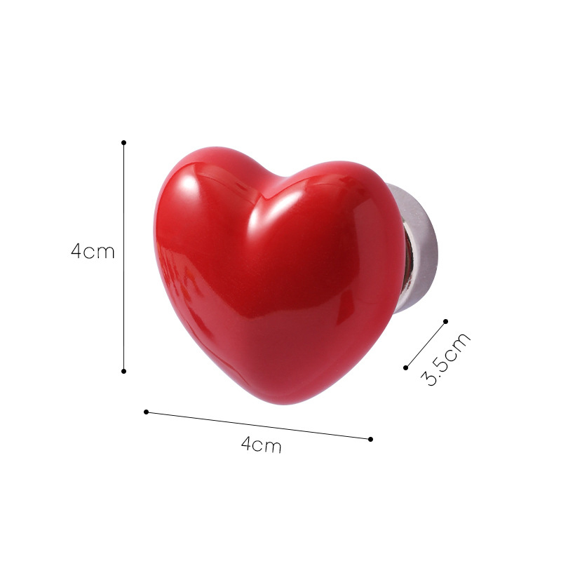 愛心磁吸掛勾∣北歐系列 紅色∣FOHO