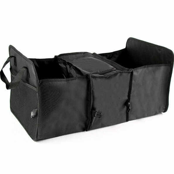 Hot push car trunk foldable storage box (black)
