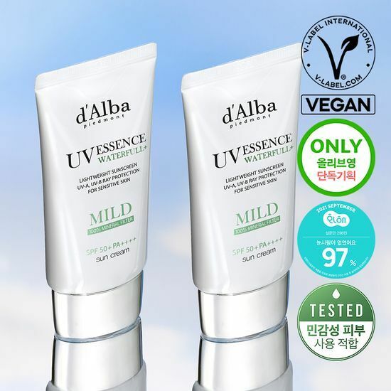 D'Alba Waterfull Mild Sun Cream (50ml+50ml)