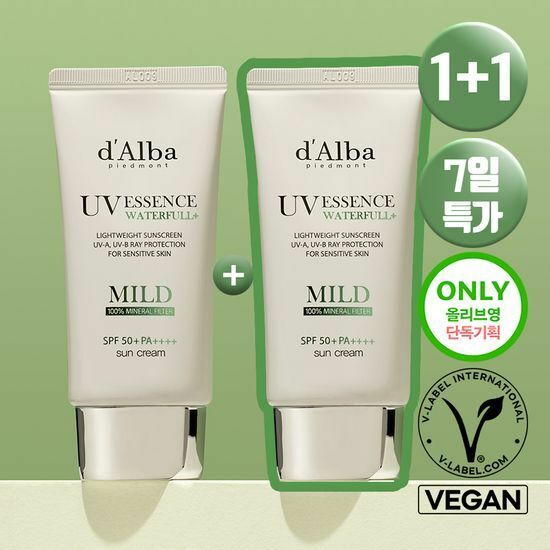 D'Alba Waterfull Mild Sun Cream (50ml+50ml)