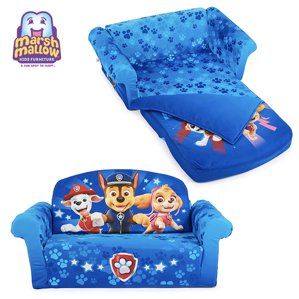 美國 Marshmallow Paw Patrol 3 IN 1 兒童梳化床